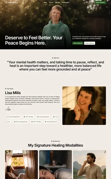 The redesigned modern website
