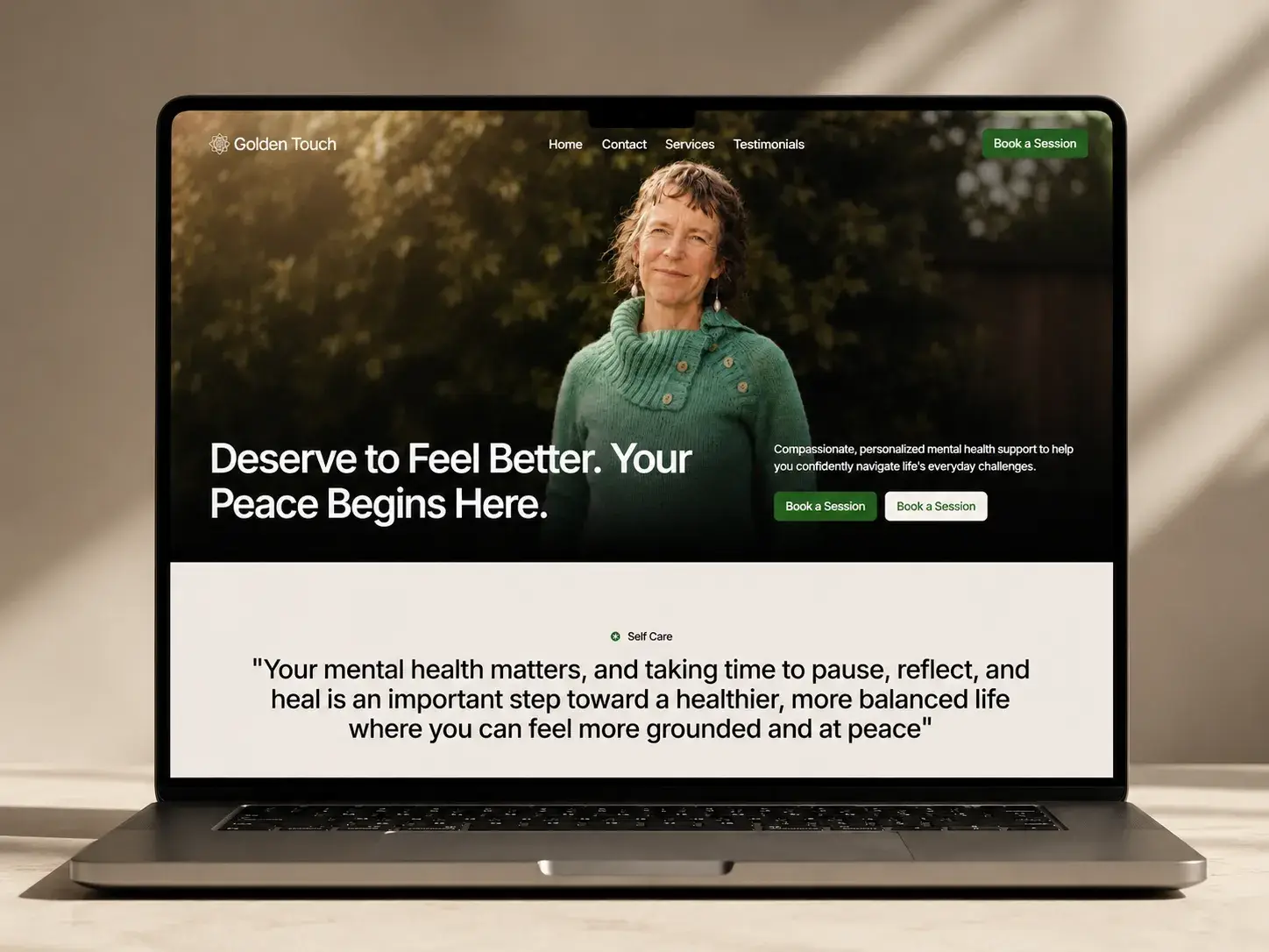 Golden Touch — web design website designed by Amar