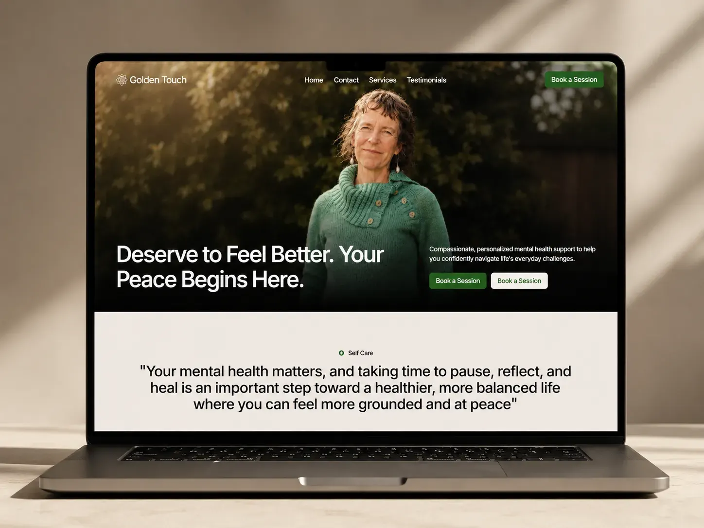 Golden Touch — web design website designed by Amar