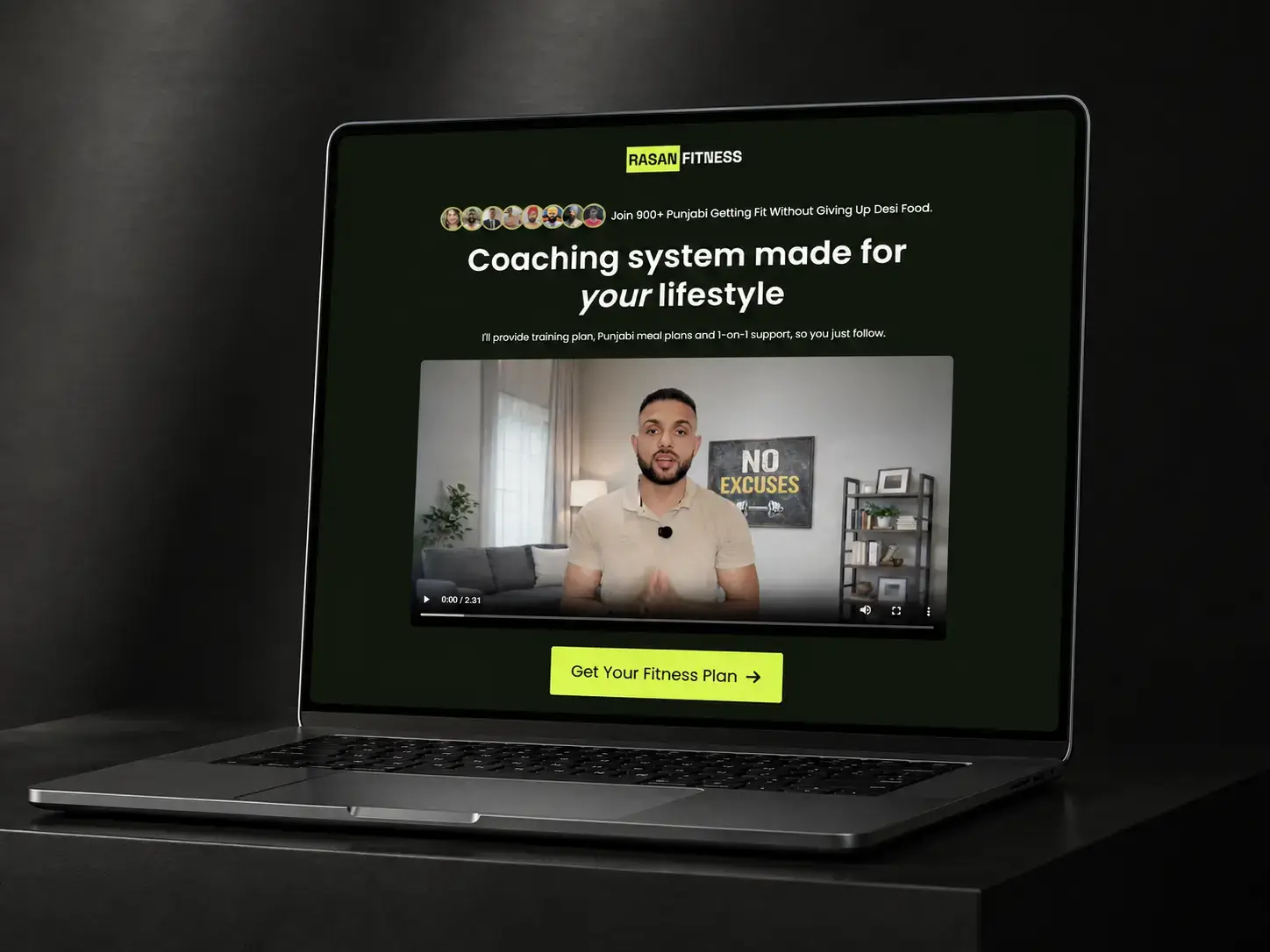 Rasan Fitness Landing Page & Facebook Ads — landing page website designed by Amar